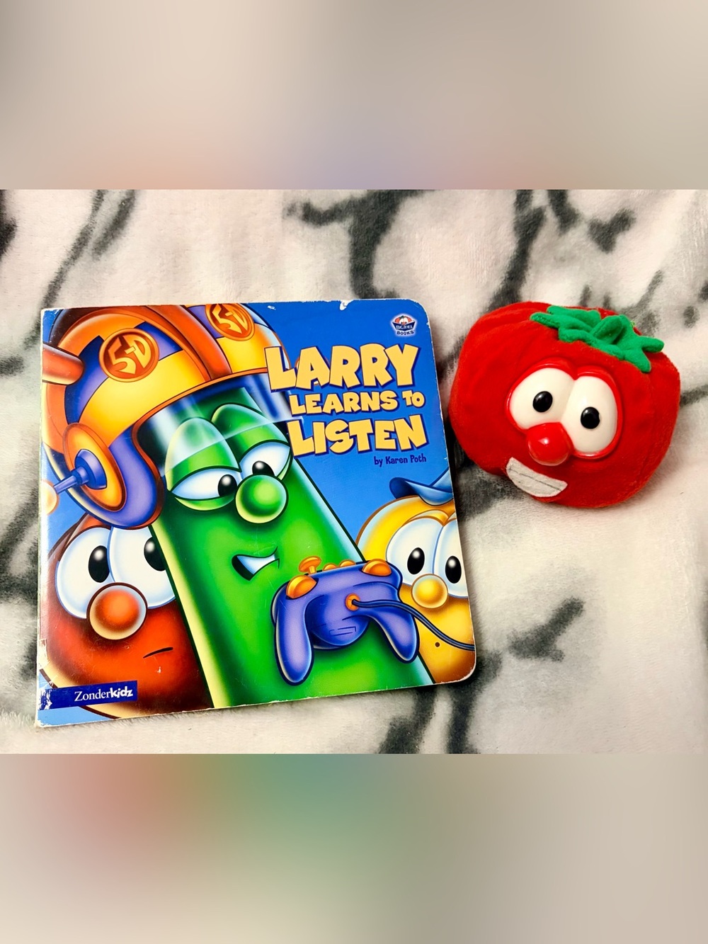 Larry Learns to Listen Kids Board Book - Blue & Green